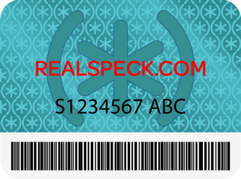 Sample RealSpeck sticker (Graphic: Business Wire)