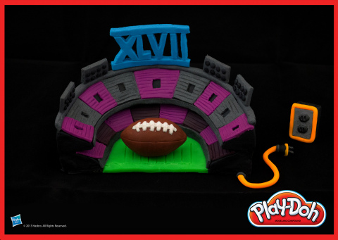 It's a PLAY-DOH blackout! This football stadium was sculpted out of 100% PLAY-DOH compound to represent the power outage at the big game this February. Be sure to check out the PLAY-DOH Facebook page to see which other big "A Year in PLAY-DOH Moments" have been sculpted: https://www.facebook.com/playdoh (Photo: Business Wire)