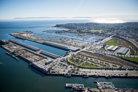 Aerial view of the AltaSea location at the Port of Los Angeles. (Photo: Business Wire)