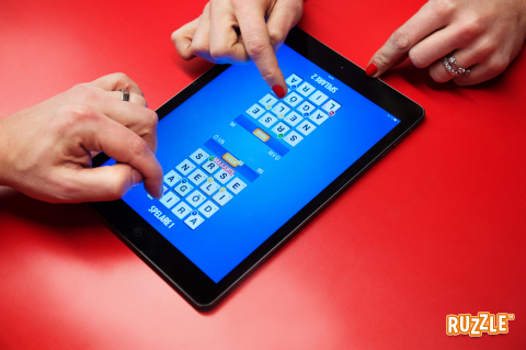 Ruzzle for iPad features simultaneous face to face competitive play on a single iPad for the ultimate social gaming experience (Photo: Business Wire)