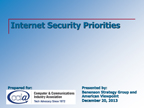 CCIA Internet Security and Privacy Survey (Slideshow: Business Wire)