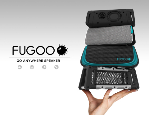 Fugoo Bluetooth Wireless Speakers offer the best and most advanced aspects of design, build quality, materials and technology to deliver incomparable 360 degree audio that can be enjoyed anywhere thanks to its 40 hours of battery life, water-proof and dust-proof design and line of accessories including a wearable remote control and mounts to attach them to nearly anything -- such as a bike, kayak, basketball pole and more. Prices start at $199.99 (Graphic: Business Wire)