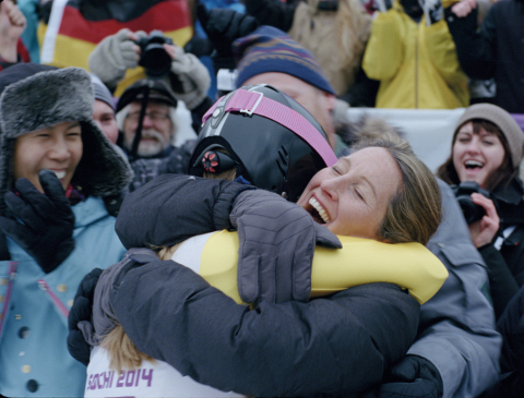 A scene from the latest installment in the P&G Thank You Mom campaign. "Pick Them Back Up" is a short film that shows an athlete's journey to achieve their dreams and the important role moms play along the way. (Photo: Business Wire)