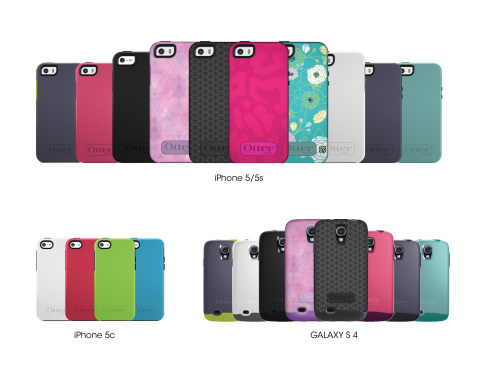 OtterBox Symmetry Series phone case for Apple iPhone 5, iPhone 5s, iPhone 5c and Samsung Galaxy S 4 (Graphic: OtterBox)