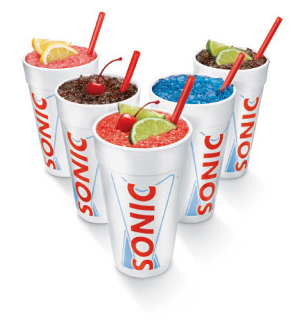 Morning commuters and early risers rejoice – SONIC® Drive-In is now Your Morning Drink Stop!® provider, offering large sodas, teas and Slushes for just $0.99 before 10 a.m. (Photo: Business Wire)