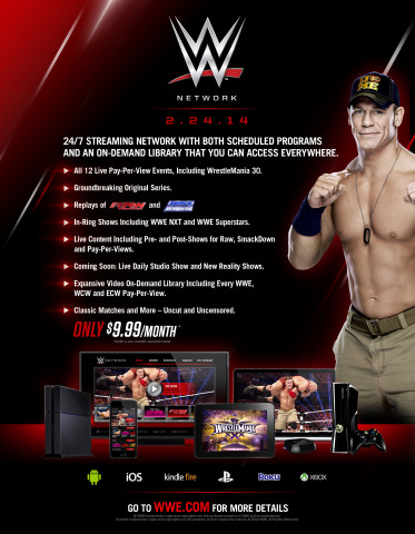 Can you get wwe network on a laptop?