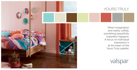 Valspar Paint Unveils 2014 Color Outlook - Yours Truly Trend Palette (Photo: Valspar)