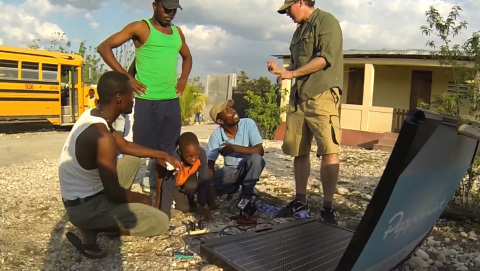 The FORTY2 brings reliable electricity to developing areas around the world including Haiti. (Photo: Stratasys)