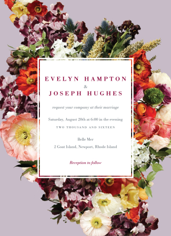 "Boundless Blossoms" wedding invitation designed by BHLDN for Wedding Paper Divas (Graphic: Business Wire)