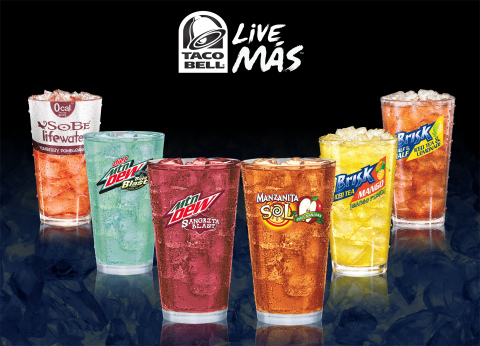 Taco Bell expands beverage menu with six unique flavors (Photo: Business Wire)