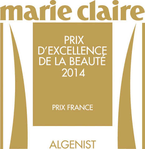 Solazyme's Algenist(R) Brand Wins Coveted 2014 Marie Claire Excellence in Beauty Award (Graphic: Business Wire)