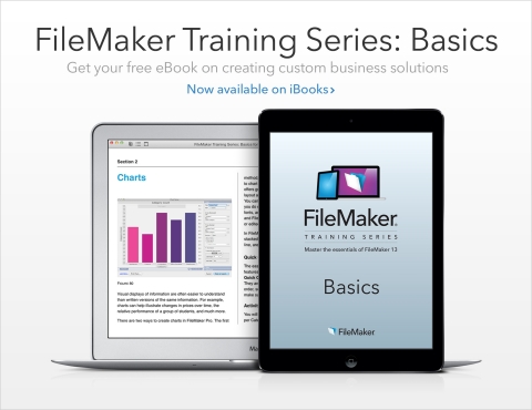Download the new FileMaker Training Series: Basics for free on iBooks (Graphic: Business Wire)