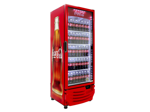 One of the HFC-free cooler models Coca-Cola is using for new equipment placements globally. (Photo:  ... 
