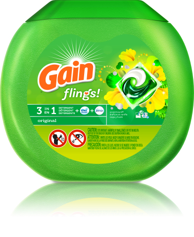 Gain unveils new single-use laundry pac new Gain flings! (Photo: Business Wire)