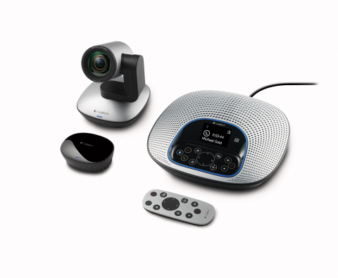 Logitech ConferenceCam CC3000e turns any meeting room into a video-enabled collaboration room (Photo: Business Wire)