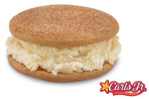 The Hand-Scooped Snickerdoodle Cookie Ice Cream Sandwich, new at Carl's Jr. (Photo: Business Wire)