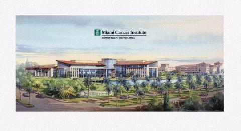 The new Miami Cancer Institute at Baptist Health South Florida is scheduled to break ground in July. (Graphic: Business Wire)