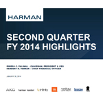 HARMAN 2QFY2014 Supporting Slide Deck