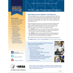 NHSC Loan Repayment Program Information Card