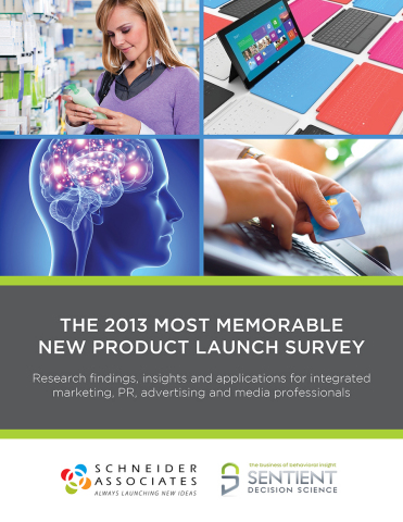 2013 Most Memorable New Product Launch Top 10 Announced (Photo: Business Wire)