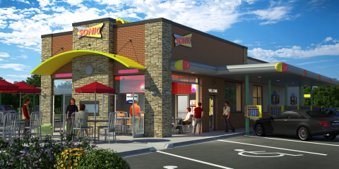 In addition to the iconic drive-in stalls and a drive-thru lane, the six new SONIC Drive-Ins planned for Syracuse, N.Y. and Watertown, N.Y. will offer a newly designed indoor dining room ideally suited for the colder climate. (Photo: Business Wire)