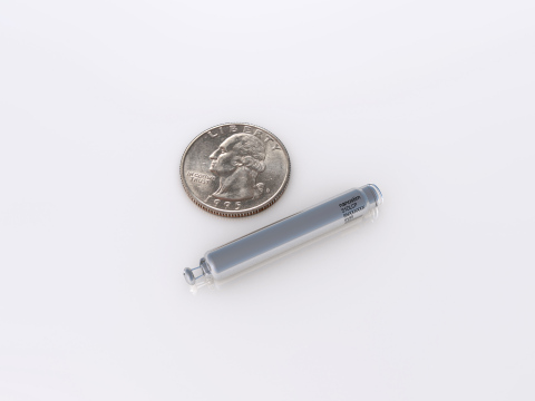 The Nanostim leadless pacemaker is less than 10 percent the size of a conventional pacemaker. (Photo: Business Wire)