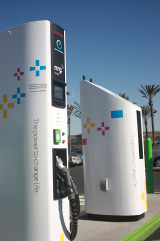NRG eVgo electric car fast charging station in California
