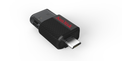 The SanDisk Ultra Dual USB Drive features both a micro-USB and a USB 2.0 connector for Android(TM) smartphone and tablet users who need an easy way to move content such as photos and videos from their mobile devices. (Photo: Business Wire)