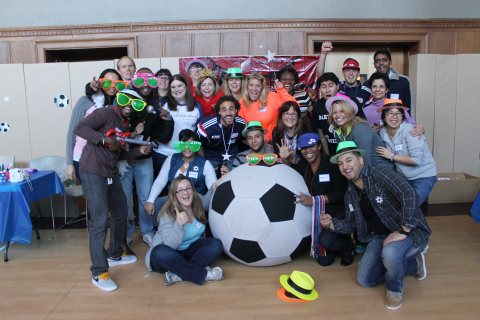 UnitedHealthcare of New England and the New England Revolution brought a carnival-themed party to the patients and families at Franciscan Hospital for Children in Brighton (Photo: Project Sunshine).