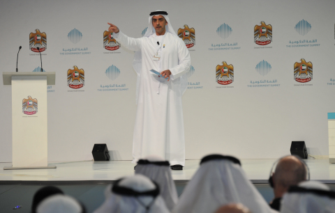 His Highness Sheikh Saif bin Zayed at the second annual UAE Government Summit (Photo: Business Wire)