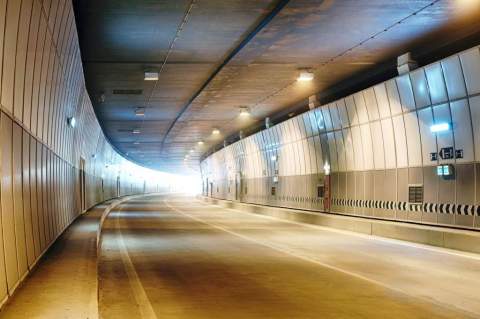 PolyVision CeramicSteel panels line the walls of tunnel No. 1 for a vital new infrastructure built for the 2014 Olympics in Sochi, Russia. (Photo: Business Wire)