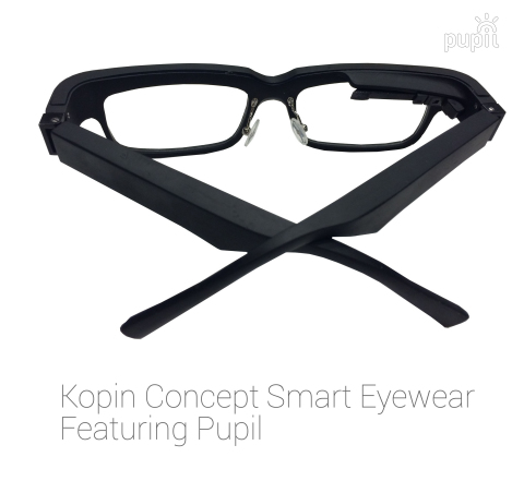 Kopin's natural looking concept smart eyewear. (Photo: Business Wire)