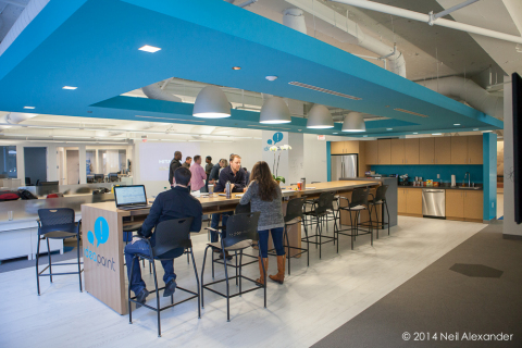 IdeaPaint announced the opening of its new headquarters located at 40 Broad Street in Boston, MA. The space was designed by Fusion Design Consultants and represents the height of collaborative office design. (Photo: Business Wire)