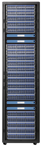 Gemini X-series scale-out array featuring two petabytes of all-flash storage. (Photo: Business Wire)