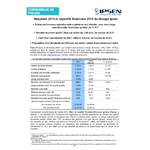 Résultats 2013 et objectifs financiers 2014 du Groupe Ipsen