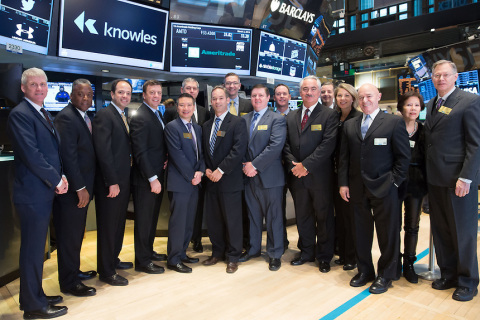 Knowles Corporation (NYSE: KN) Debuts on NYSE (Photo: Business Wire)