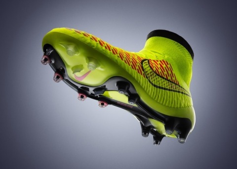 Building on NIKE's history of groundbreaking innovation in performance footwear, the radical new Magista Football boot is redefining the concept of how football boots look and perform. The boot was unveiled by FC Barcelona playmaker Andres Iniesta in Spain today. (Photo: Business Wire)