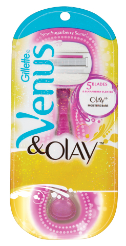 Gillette® Venus & Olay™ Razor in Sugarberry (Photo: Business Wire)