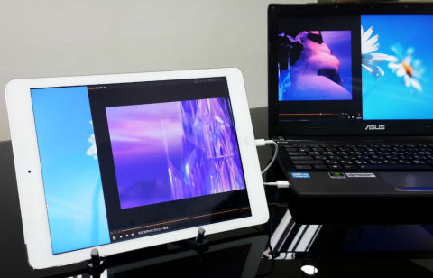 DEVGURU released 'TwomonUSB' application in App Store and Google Play Store. TwomonUSB is a supporting application that changes an iPad into a dual monitor when it is connected with a PC. (Photo: Business Wire)
