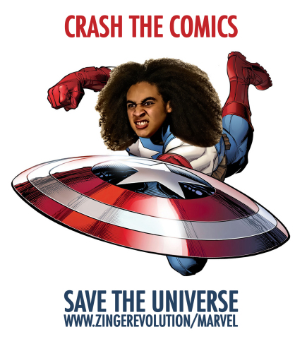 Crash The Comics, Save the Universe with Zing Revolution! (Graphic: Business Wire)