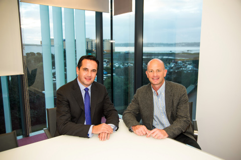 Left to right: Armin Kirchner, Group Managing Director, Corporate & Institutional Services and Morgan Jubb, CEO of First Names Group (Photo: Business Wire) 