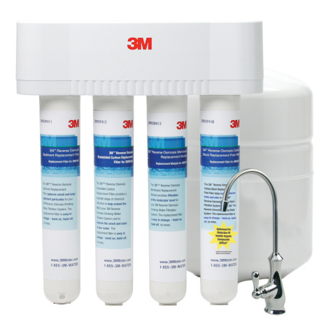 3M introduces its latest water quality innovation - the 3M(TM) Reverse Osmosis Drinking Water Filtration System. This under-sink system is newly optimized for reduction of specific VOCs, and has been tested and certified by NSF International against NSF/ANSI Standards 42, 53 and 58. (Photo: Business Wire)