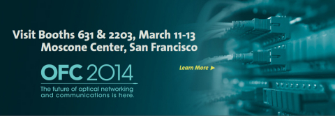 Visit MACOM at Booth 2203 for more information at the OFC 2014 show in San Francisco (Graphic: Business Wire)