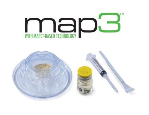 map3 cellular allogeneic bone graft is a natural and safe alternative to autograft that supports the body's innate healing mechanisms and provides the scaffold and signals for neo-vascularization and bone growth (Photo: Business Wire)