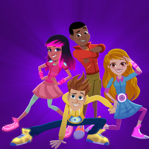 Fresh Beat Band of Spies Pictured: (L-R Clockwise) Kiki, Shout, Marina and Twist in Nickelodeon's new animated preschool series, Fresh Beat Band of Spies, set to premiere in 2015. Photo Credit: Nickelodeon. ©2014 Viacom International, Inc. All Rights Reserved.