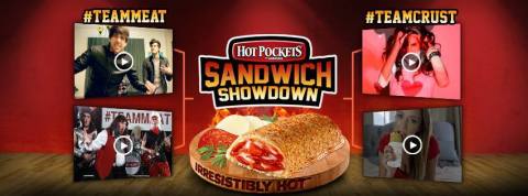 HOT POCKETS(R) BRAND SANDWICHES COURTS YOUTUBE STARS IN BRACKET-STYLE SANDWICH SHOWDOWN: SMOSH, The Warp Zone, Brittani Louise Taylor and Taryn Southern compete head-to-head in IRRESISTIBLY HOT(R) music video challenge voted on by fans at HotPockets.com/SandwichShowdown