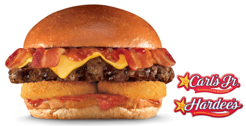 Featuring four strips of crispy bacon, twice the bacon of its classic menu counterpart, the new Western X-Tra Bacon Cheeseburger is available now at all participating Hardee's and Carl's Jr. locations as part of the restaurants' promotional tie-in with 20th Century Fox's release of X-Men: Days of Future Past, in theaters May 23. (Photo: Business Wire)