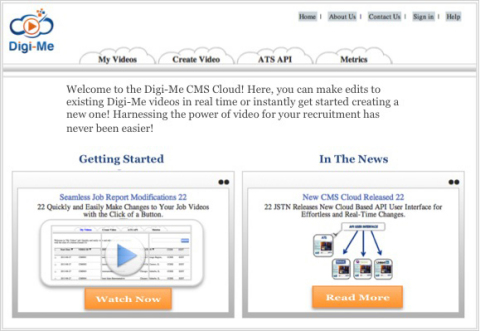 Digi-Me Cloud Based Video Platform (Graphic: Business Wire)