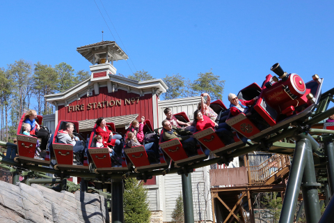 Already home to a number of innovative family attractions, Dollywood theme park, on Friday, added to its stellar roster with the debut of FireChaser Express, the nation's first dual-launch family coaster that travels both forward and backward. (Photo: Business Wire)
