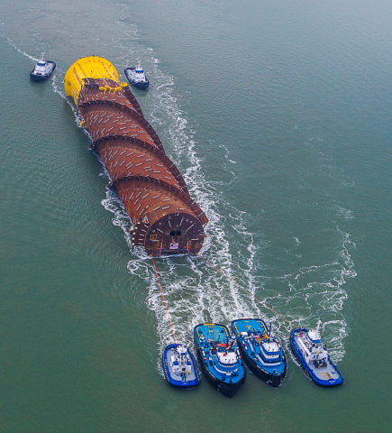 Williams Partners' made-in-America Gulfstar One is 21,500 tons of proof that American engineering and construction are alive and well. The hull of the floating production system was towed out and positioned in the deepwater Gulf of Mexico before the topside platform was installed in March 2014. (Photo: Business Wire)